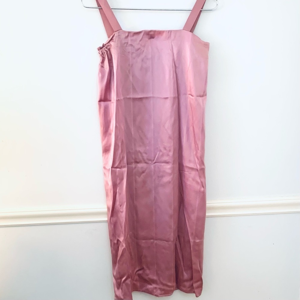 KARIE PATTERSON For SANSAPPELLE Satin Slip Dress, Caftan Silk Overlay, Shawl - Picture 4 of 11